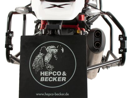 Hepco & Becker Ausschnitt für Xplorer - schwarz Seitenkofferhalterung