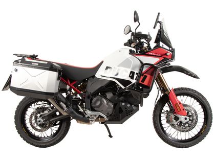 Valise Hepco & Becker Kit complet Xplore avec support Cutout - noir/argent