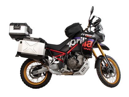 Valise Hepco & Becker Kit complet Xplore avec support Cutout - noir/argent