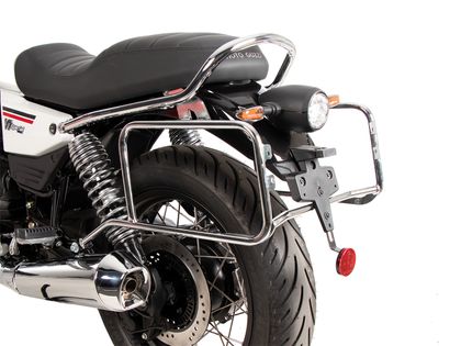 Support valises Hepco & Becker Tubulaire - chrome Ref : HBE06182A / 653556 00 02 