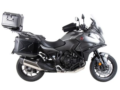 Support top case Hepco & Becker Alurack - pour combinaison avec le porte bagage d'origine - noir Ref : HBE06240A / 6559537 01 01 HONDA 1100 NT 1100 - 2022 - 2024