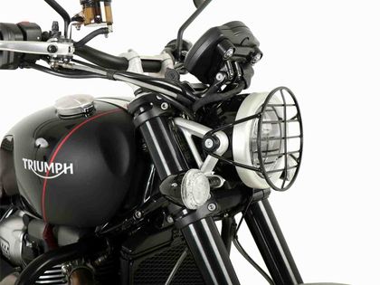 Protection Phare Hepco & Becker Grille - noir Ref : HBE06516A / 7007587 00 01 TRIUMPH 1200 SCRAMBLER 1200 XC - 2019 - 2023