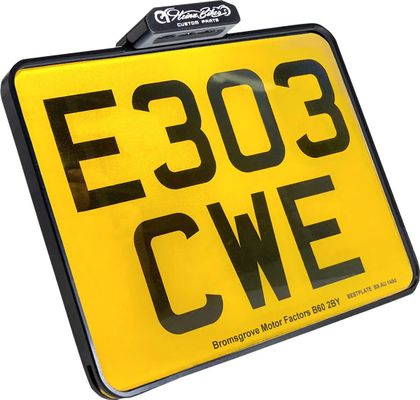 Support de plaque Heinz Bikes Feu arrière immatriculation Universel