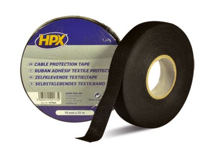 Hpx Sort sort bånd sort 19mm x 25m Universel Tape Ref : HPX00007A / 1052840 