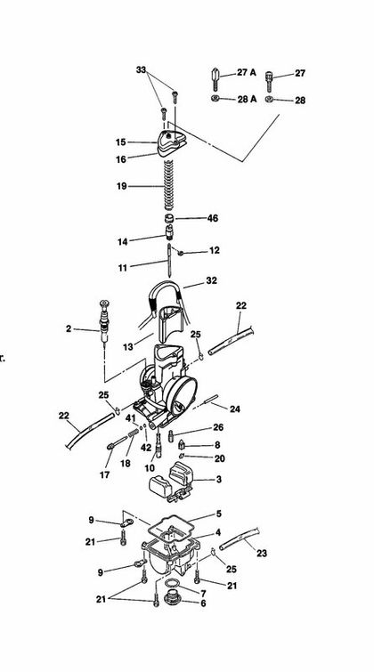 Carburateur Keihin PWM38 Universel