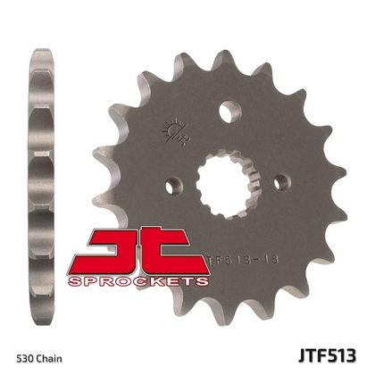 Pignon de sortie de boite JT. acier standard 513 - 530 Ref : JTC00393A / 1077409005 
