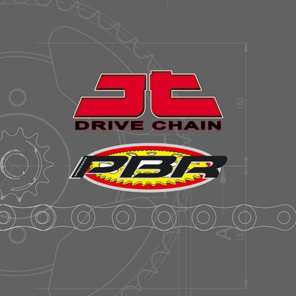 JT. JT/PBR Chain Kit 530Z3 17/38 Super-Reinforced - Standard Rear Sprocket Kettingset