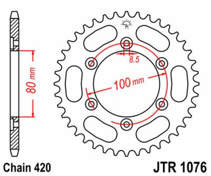 JT. Staal standaard 1076 - 420 Kroon