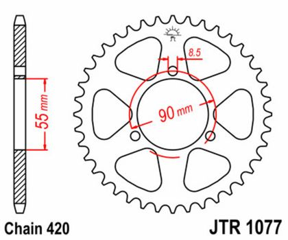 JT. Staal standaard 1077 - 420 Kroon