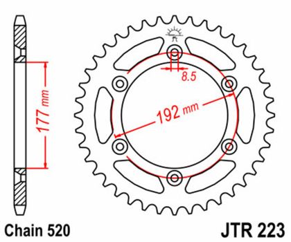JT. Staal standaard 223 - 520 Kroon