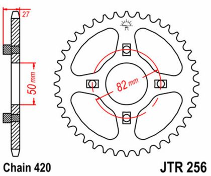 JT. Staal standaard 256 - 420 Kroon