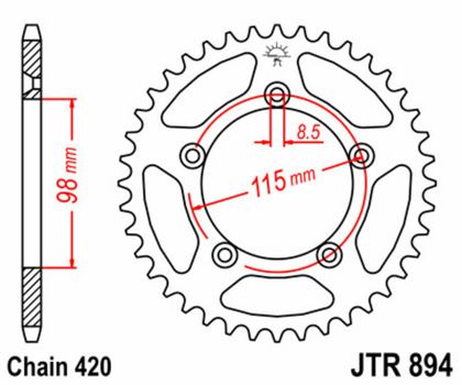 JT. Staal standaard 894 - 420 Kroon