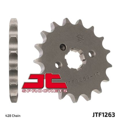 Pignon de sortie de boite JT. acier standard 1263 - 428 Ref : JTC01089A / 1077215005 