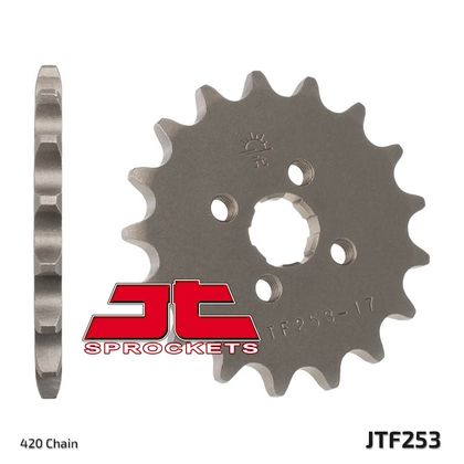 JT. Steel Standard 253 - 420 Gearbox output pinion Ref : JTC01104A / 1077309004 