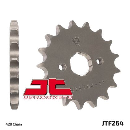 JT. Standard Stahlritzel vorne 264 - 428 Ritzel für den Ausgang des Getriebes Ref : JTC01106A / 1077311002 