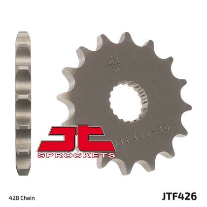 JT. Steel Standard 426 - 428 Gearbox output pinion Ref : JTC01124A / 1077383004 