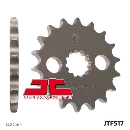 JT. Standard Stahlritzel vorne 517 - 530 Ritzel für den Ausgang des Getriebes Ref : JTC01130A / 1077412002 