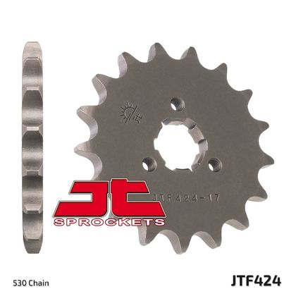 JT. Standard Stahlritzel vorne 424 - 428 Ritzel für den Ausgang des Getriebes Ref : JTC01399A / 1077381002 