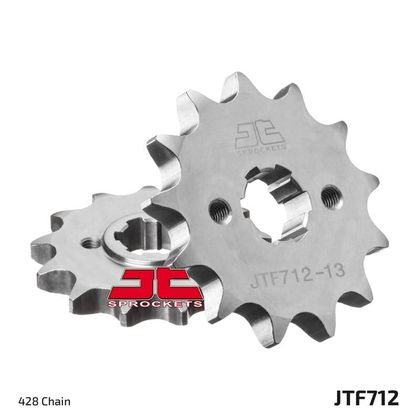 JT. Steel Standard 712 - 428 Gearbox output pinion