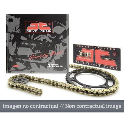 Kit chaine JT. 420HDR 12 - 52 128 Ref : JTC01826A / 3055792 YAMAHA 50 DT 50 R ENDURO - 1997 - 2002 - 2007