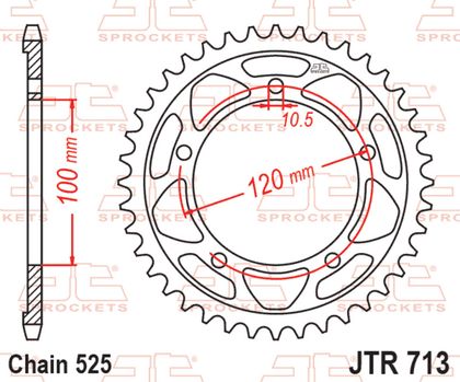 Zębatka JT. stal standardowy - 525