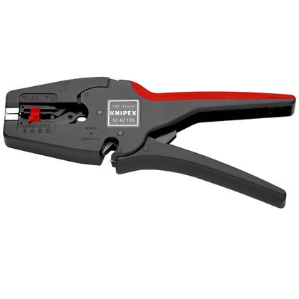 Knipex PRO MULTISTRIP AUTOMATISCH 190mm DRAADAFSCHILDEREN 0,3 TOT 10mm SNEDEN TOT 10mm 12 42 195 MADE IN GERMANY Striptang Universeel Ref: KNI00003A / 211429 