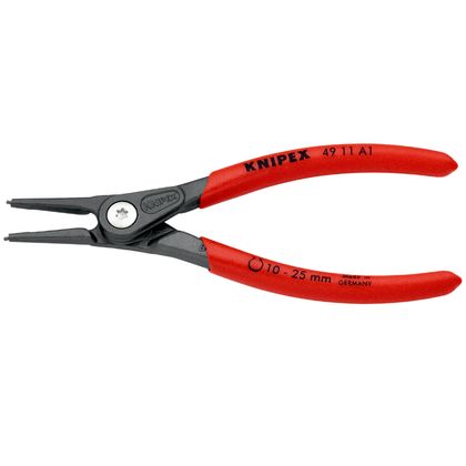 Knipex OUTDOOR PRO 140mm DIA 10 TO 25mm GREY RUST-PROOF POINT 1.3mm STRAIGHT 49 11 A1 MADE IN GERMANY Universal Circlip pliers