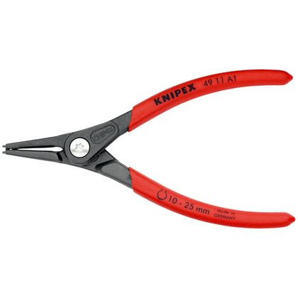 Knipex OUTDOOR PRO 140mm DIA 10 TO 25mm GREY RUST-PROOF POINT 1.3mm STRAIGHT 49 11 A1 MADE IN GERMANY Universal Circlip pliers