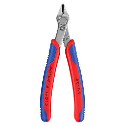 Knipex PRO SUPER KNIPS 125mm CHROME ULTRA FINE ELECTRONIC MECHANICAL PRECISION ERGONOMIC HANDLE 78 03 125 MADE IN GERMANY Universal Cutting pliers Ref : KNI00008A / 180180 