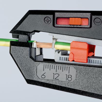 Knipex PRO AUTOMATIK MIT EINSTELLUNG 180mm ABISOLIERUNG KABEL 0,2 6mm SCHNEIDEN BIS ZU 2.5mm 12 62 180 MADE IN GERMANY Abisolierzange Universell
