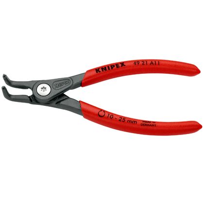Pince à circlips Knipex EXTERIEUR PRO 140mm DIAM 10 A 25mm GRIS ANTIROUILLE POINTE 0,9mm COUDEE 49 21 A01 MADE IN GERMANY Universel