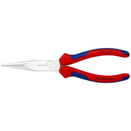 Pince à bec Knipex FIN DROITE PRO DEMI RONDE 200mm CHROME POIGNEE ERGONOMIQUE 26 15 200 MADE IN GERMANY Universel