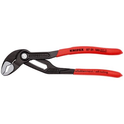 Knipex MULTI PRO COBRA 180mm GRAU ROSTFREI 87 01 180 MADE IN GERMANY Wasserpumpenzange Universell
