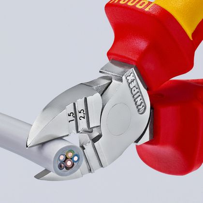 Knipex PRO CUTTER COMPACT 160mm CHROME INSULATED HANDLE VDE CERTIFIED 13 96 200 MADE IN GERMANY Universal Wire stripper