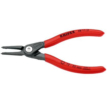 Knipex INTERIEUR PRO 140mm DIAM 12 TO 25mm GREY ANTI-RUST POINT 1.3mm STRAIGHT 48 11 J1 MADE IN GERMANY Universal Circlip pliers