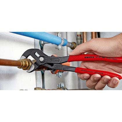 Knipex MULTI PRO COBRA 250mm GRAU ROSTFREI 87 01 250 MADE IN GERMANY Wasserpumpenzange Universell