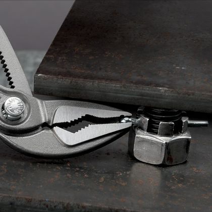 Knipex MULTI PRO COBRA ES ULTRA EFFILE 180mm GRAU ROSTFREI 87 51 180 MADE IN GERMANY Wasserpumpenzange Universell