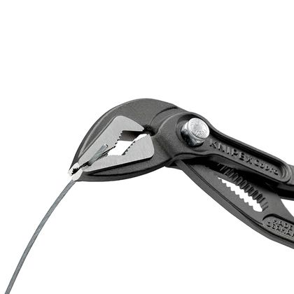 Knipex MULTI PRO COBRA ES ULTRA EFFILE 180mm GRAU ROSTFREI 87 51 180 MADE IN GERMANY Wasserpumpenzange Universell