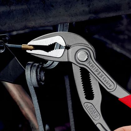 Knipex MULTI PRO COBRA ES ULTRA EFFILE 180mm GRAU ROSTFREI 87 51 180 MADE IN GERMANY Wasserpumpenzange Universell