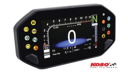 Compteur Koso Digital Multifunction Cockpit, RX-4, MT-07/09, XSR 700/900 Ref : KOS00074A / 1140170 