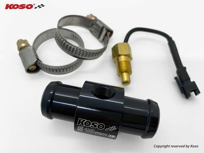 Adaptér pro teplotní sondu Koso Adaptér voda hadice Ø18mm Univerzální