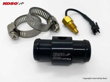 Adaptér pro teplotní sondu Koso Adaptér voda hadice Ø22mm Univerzální
