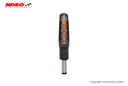 Koso Led GW - 01 Enhed - Sort Universel Blinklys