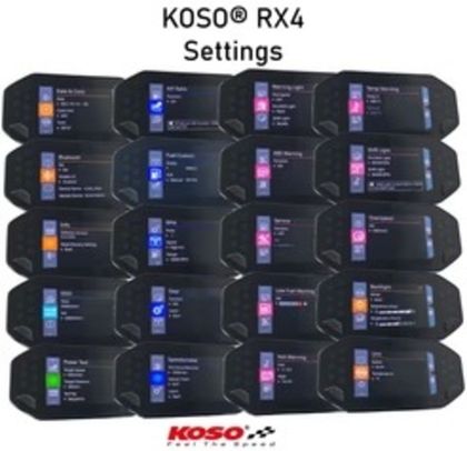 Kompteur Koso RX4 Univerzální