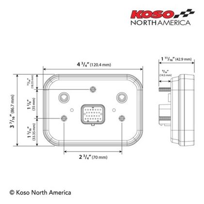 Koso multifunktion TFT RX - 3S 15000 omdr min Universel Tachometer