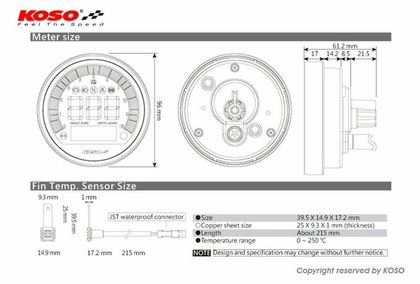 Licznik Koso multifonction DL - 04