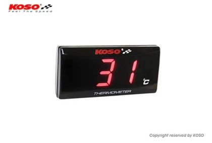 Termometer Koso Termometer Superslim - rdeča Universal Ref : KOS00131A / 1152563 