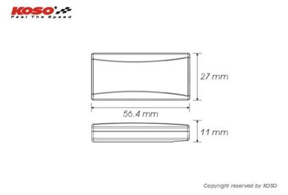 Termometer Koso Termometer Superslim - rdeča Universal