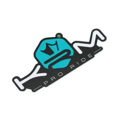 Sticker plaque phare KRM 80x40 mm BLEU TURQUOISE Universel