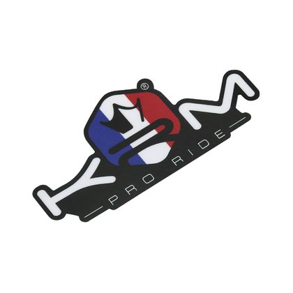 Sticker plaque phare KRM 80x40 mm BLEU,BLANC ROUGE Universel